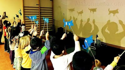 ¡Teatro de sombras en clase!