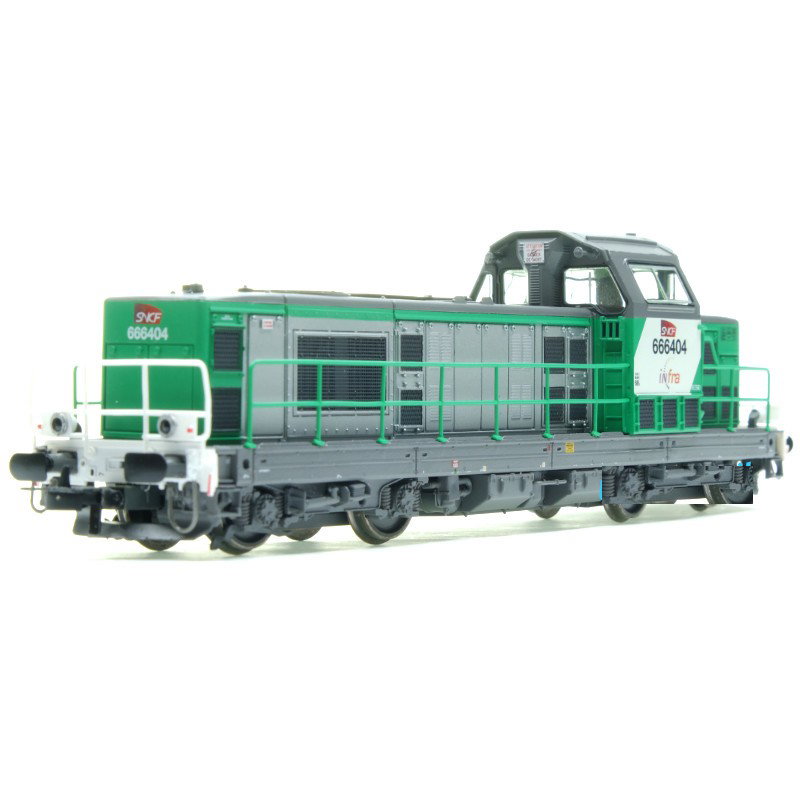 Jouef HJ2442S LOCOMOTIVE DIESEL BB 666407 LIVREE VERTE EX FRET INFRA