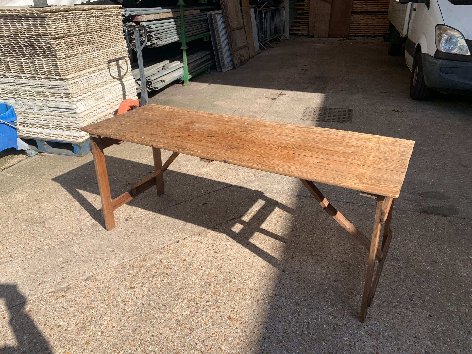 Rustic Trestle Table