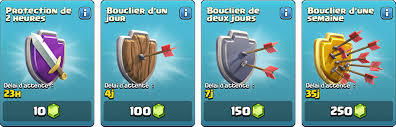 bouclier de secoure  (déconseiller)