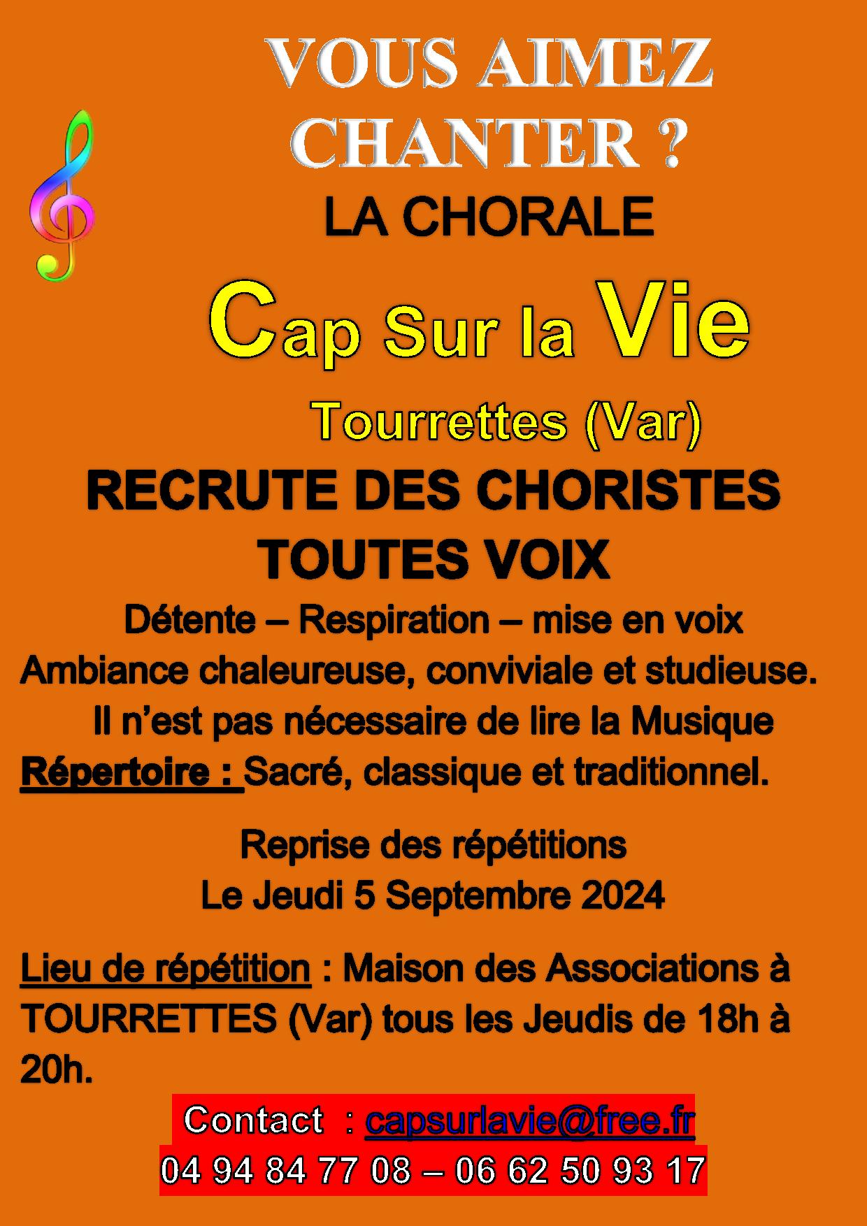 CAP SUR LA VIE RECRUTE