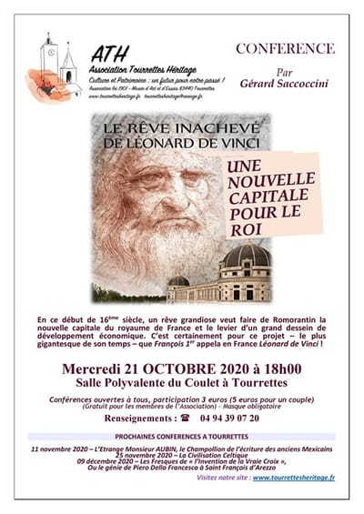 ROMORANTIN, CAPITALE IDÉALE                          Le rêve oublié de Léonard                        Gérard Saccoccini