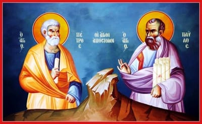 صلاة للقديسين الرسولين بطرس و بولس