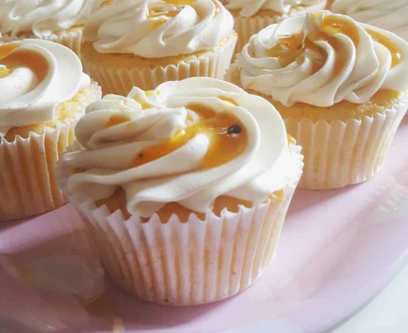 Passionfruit & Lemonade Cupcakes