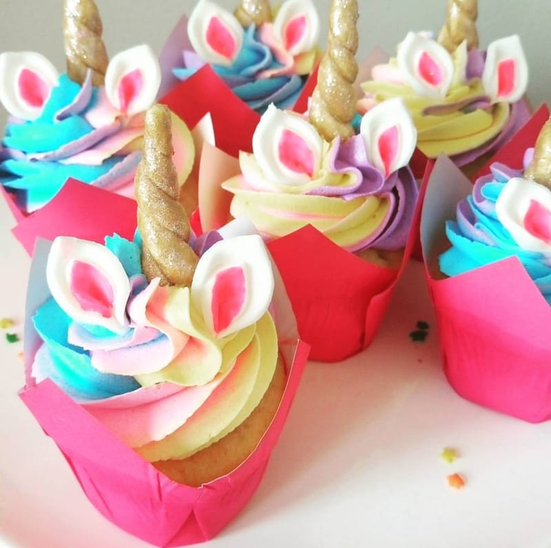 Unicorn Themed Cupcakes