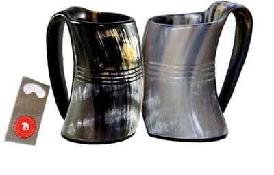 Handcrafted Drinking Horns enjoy the way Vikings Do