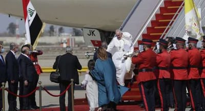 إستقبال ملوكيّ للبابا فرنسيس في العراق