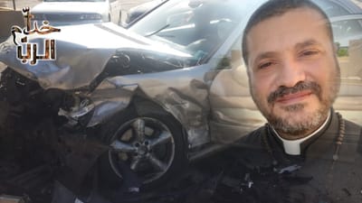 نقل الأب فرنسيس النداف إلى المستشفى إثر تعرضه لحادث سير... دعوة للصلاة من أجله