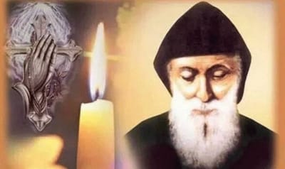 قالت له : "أنا كتير بردانة" فوضعها مار شربل في حضنه وشفاها - أعجوبة جديدة !!!