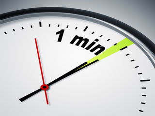 فقط دقيقة