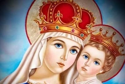 احْتَضَنَتْهُ العذراء مريم بينَ ذِراعَيْها وأنْزَلَتْهُ وتَرَكَتْهُ في الأَسْفَل - - معجزة رائعة لوالدة الإله