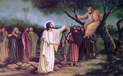 «وكَانَ يَسْعَى لِيَرَى مَنْ هُوَ يَسُوع»