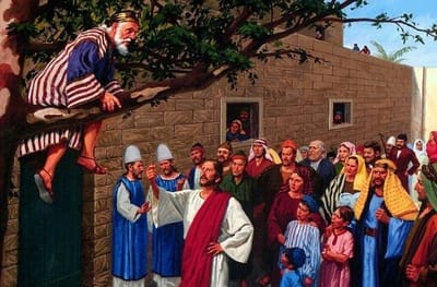 "فا‏بنُ الإنسانِ جاءَ ليَبحَثَ عَنِ الهالِكينَ ويُخَلِّصَهُم..."