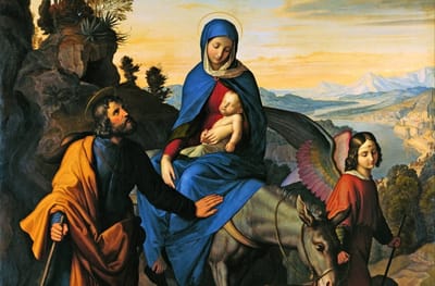 «قُمْ، خُذِ ٱلصَّبِيَّ وأُمَّهُ، وَٱهْرُبْ إِلى مِصْر»