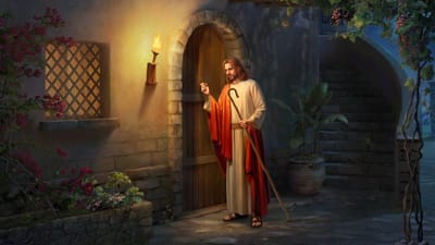 معنى قول الربّ : "هاءنذا واقفٌ على البابِ أقرع"