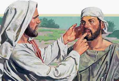 وقَالَ لهُ: «إفَّتَحْ، أَيْ إِنْفَتِحْ!»