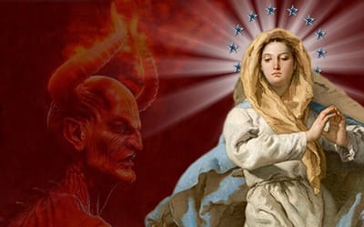 فجأة صرخت الشياطين : "هي آتية!" - قوّة مريم الخارقة ضدّ قوّات الجحيم