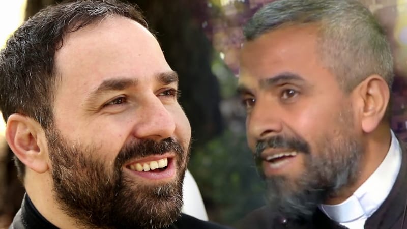 "ما فيه غير السما رح تعطيك السعادة.." رسالة مؤثرة جداً من الأب بيتر حنا للأب مجدي علاوي