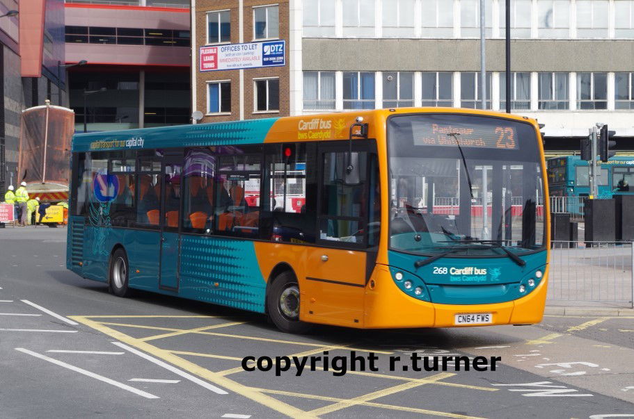 Cardiff Bus 268 CN64 FWS.