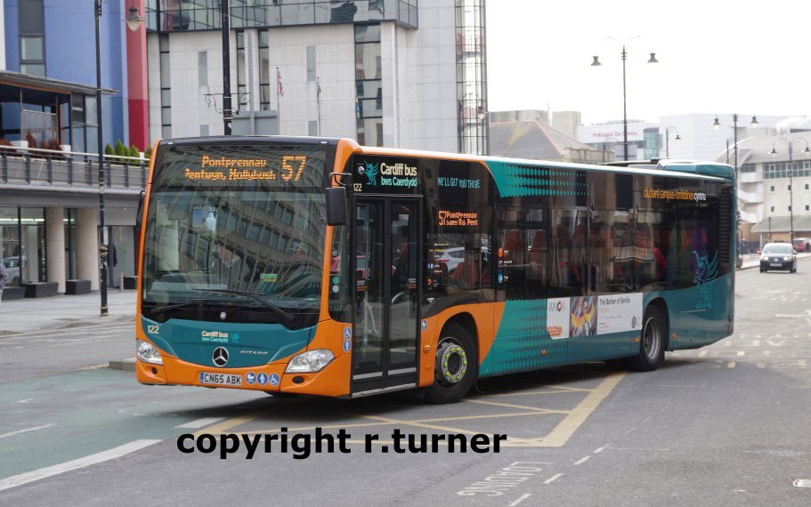 Cardiff Bus 122 CN65 ABK.