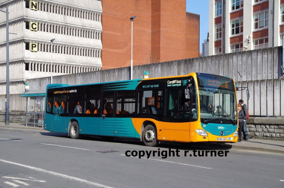 Cardiff Bus 127 CN65 ABZ.
