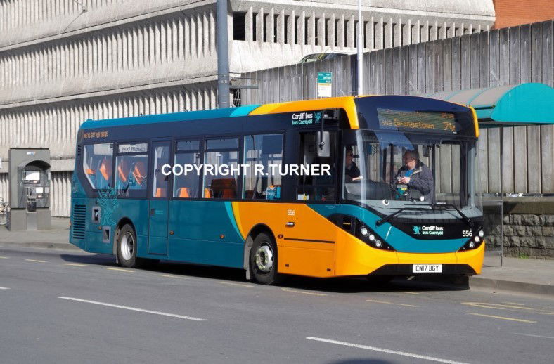 Cardiff Bus 556 CN17 BGY.