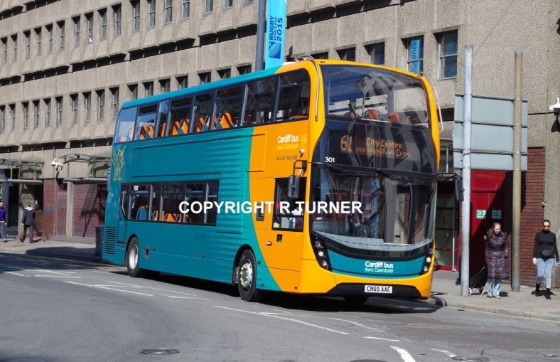 Cardiff Bus 301 CN65 AAE.