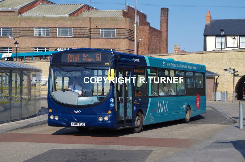 Arriva Buses Wales 2653 CX07 CUG.