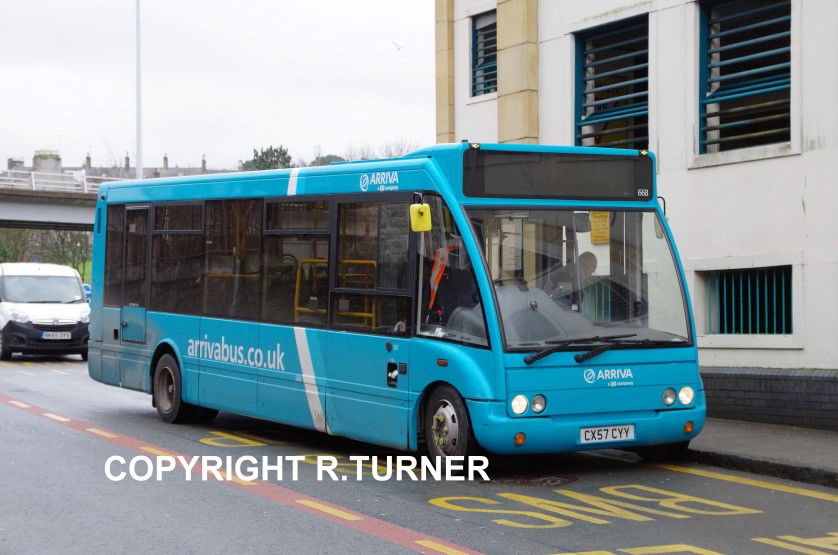 Arriva Buses Wales 668 CX57 CYY.