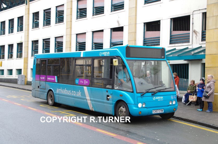 Arriva Buses Wales 667 CX57 CYW.