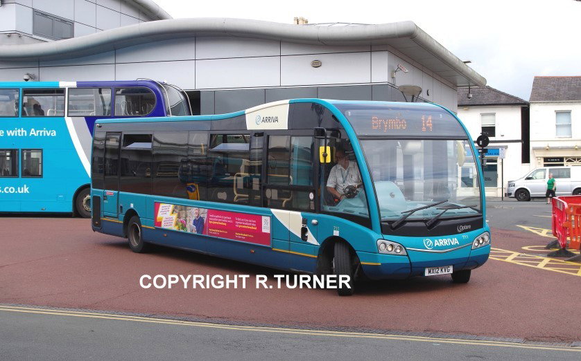 Arriva Buses Wales 711 MX12 KVG.