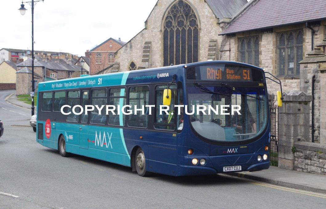 Arriva Buses Wales 2655 CX07 CUJ.