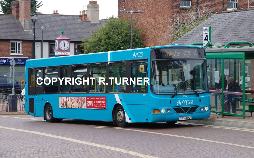 Arriva Buses Wales 2492 CX54 DKJ.