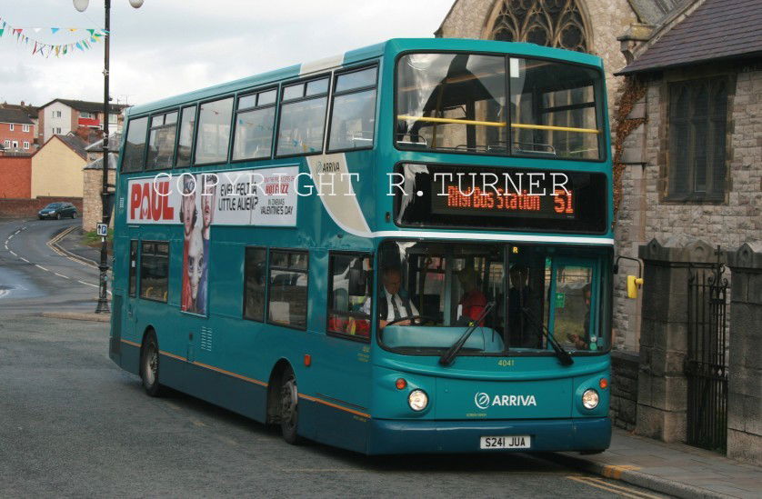 Arriva Buses Wales 4041 S241 JUA.