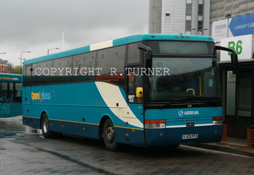 Arriva Buses Wales 0001 YJ03 PFX.