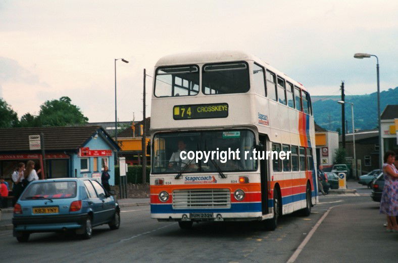 Stagecoach Red & White 834 BUM 232V.