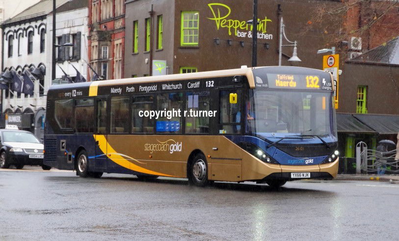 Stagecoach South Wales 26101 YX66 WJK.