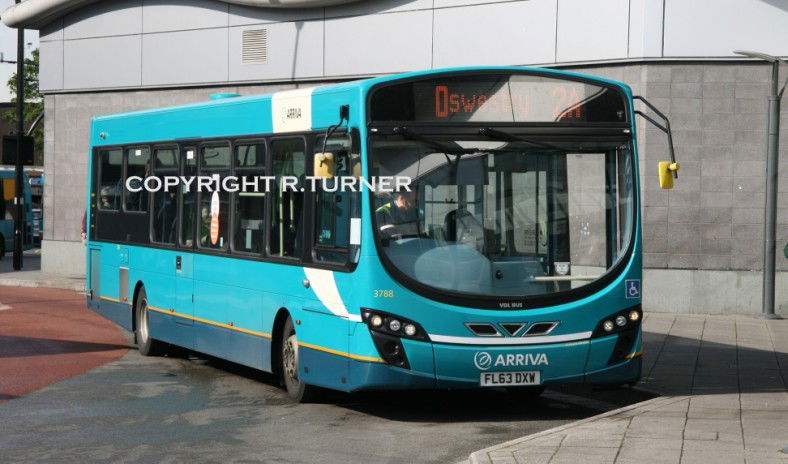 Arriva Midlands North 3788 FL63 DXW.