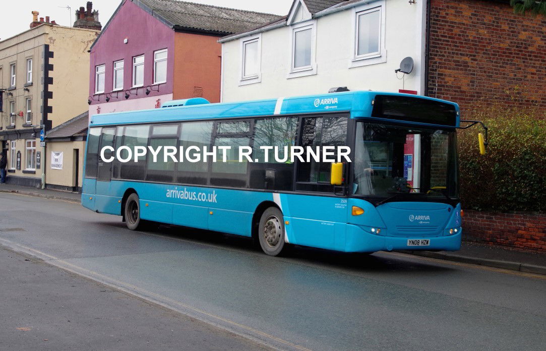 Arriva Midlands North 3509 YN08 HZW.