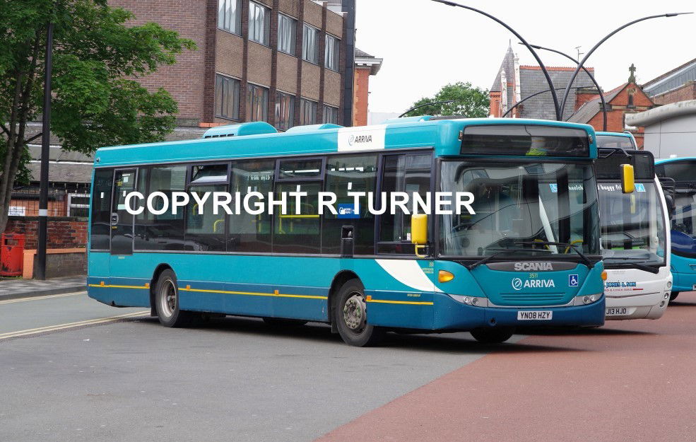 Arriva Midlands North 3511 YN08 HZY.