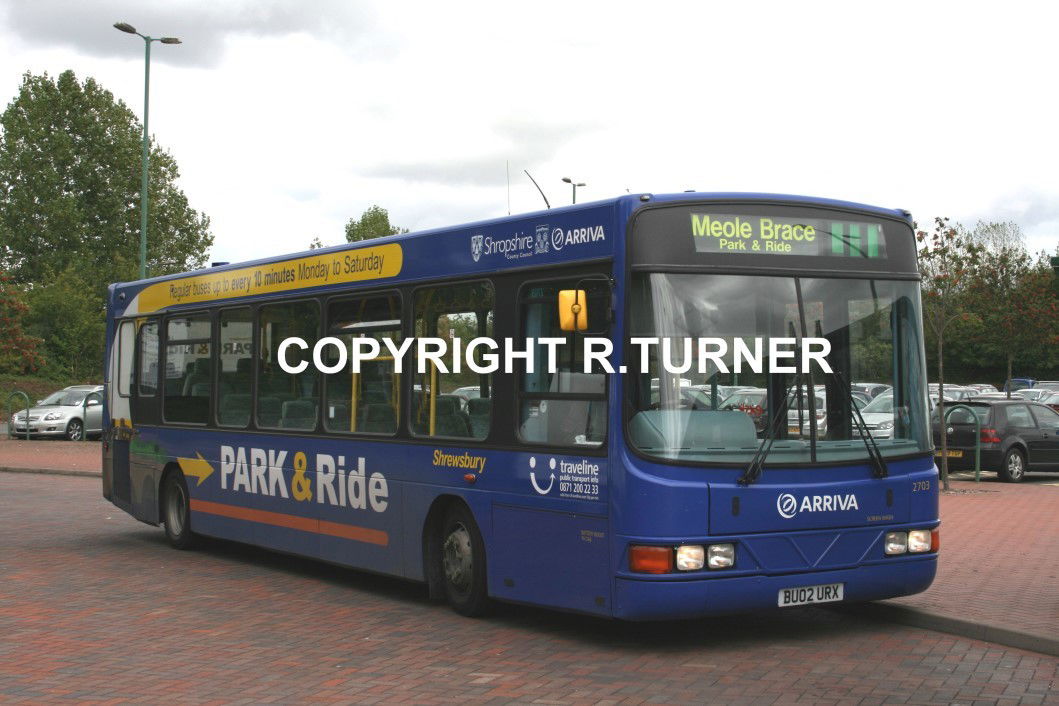 Arriva North Midlands 2703 BU02 URX.