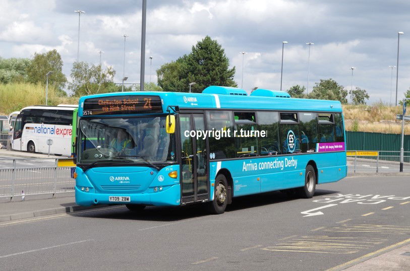 Arriva Midlands North 3574 YT09 ZBW.