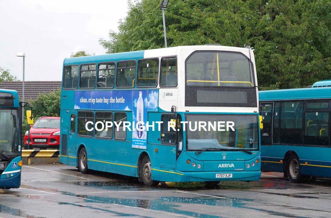 Arriva North Midlands 4707 Y707 XJF.