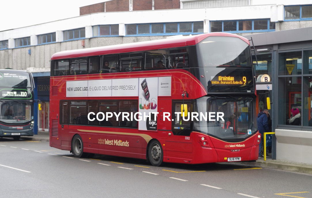 National Express West Midlands 3302 SL16 YPM.