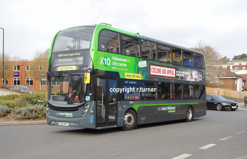 National Express West Midlands 6934 SK68 MHX.