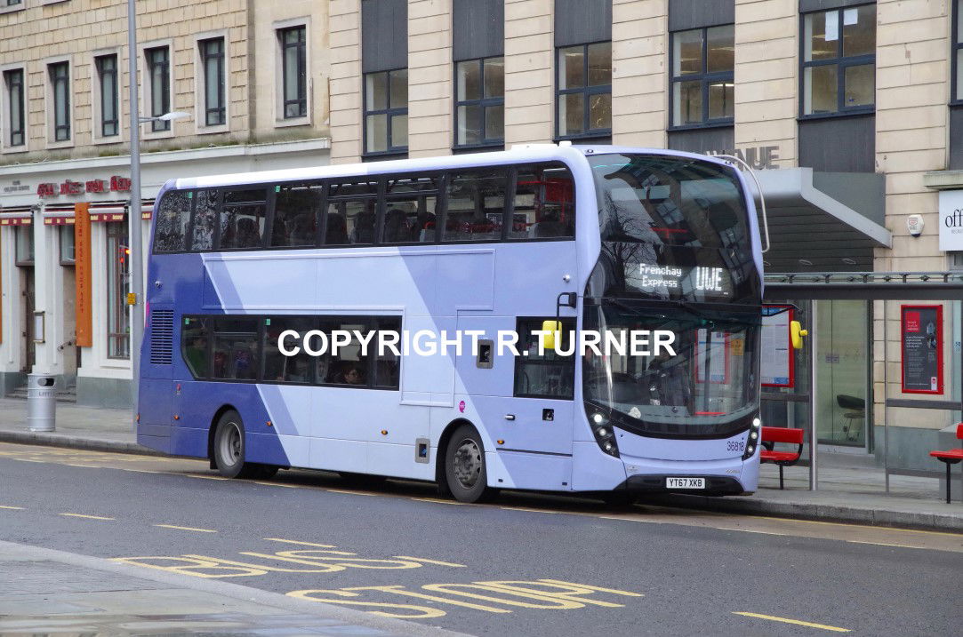 First West of England 36818 YT67 XKB.