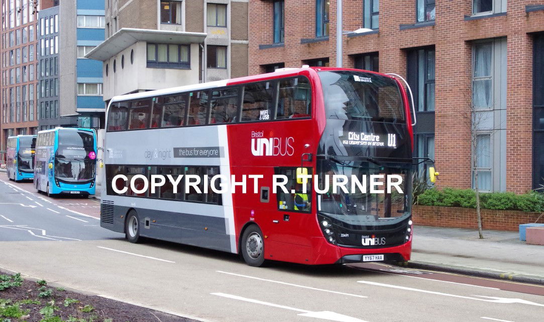 First West of England 33491 YY67 HAA.