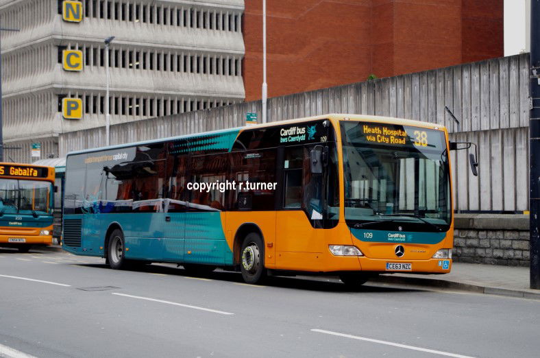 Cardiff Bus 109 CE63 NZC.