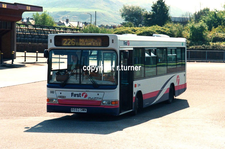 First Cymru 593 R593 SWN.