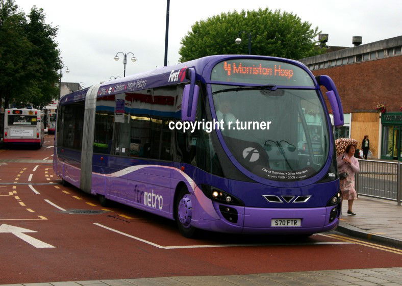 First Cymru 19038 S70 FTR (CU57 AKK).